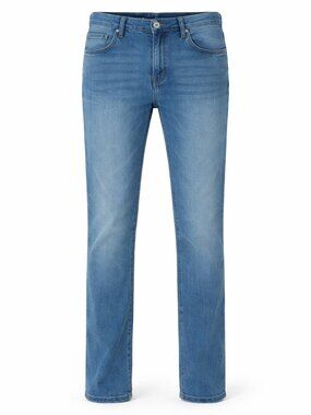 Hooey X Rock & Roll Jeans Mens 40X35 Revolver Slim Straight Medium Wash Blue
